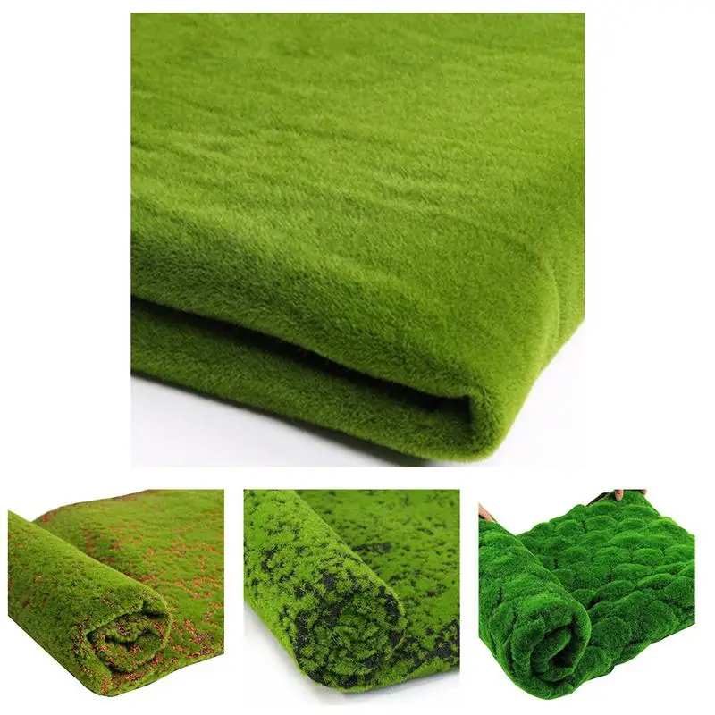 1Mx1M Christmas Easter Straw Mat Green Artificial Lawn Carpet Fake Turf