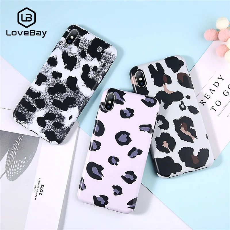 Lovebay чехол для телефона iPhone 6 6s 7 8 Plus X XR XS Max Модный Леопардовый принт цветной
