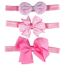 3 шт. эластичная повязка на голову милые повязки для волос прекрасный головной убор с лентой различные стильные аксессуары для волос для девочек(узор 4