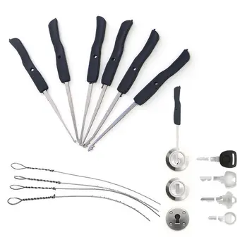 

10PCS Broken Key Removal Tool Stainless Steel Broken Key Extractor Removal Hooks Needles Lock Locksmith Tool Lockpick Supplies
