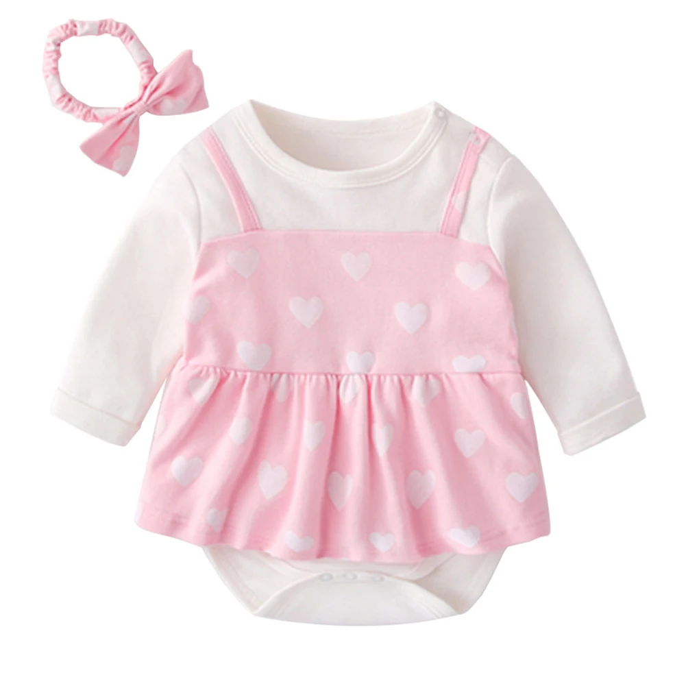 

Baby girls cotton spring autumn clothes fart girls princess dress newborn baby onesies romper