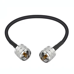 Premium RF Coaxial Cable with UHF Male Connectors - 30cm to 20m Length (10m)