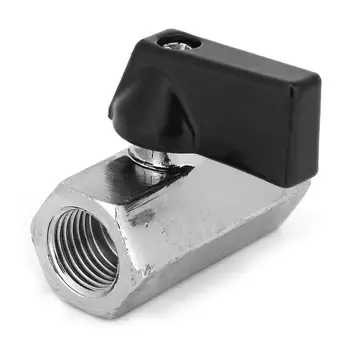 

1Pcs G1/4 Mini Brass Plated Chromium Female Thread Ball Valve with Straight Handle 2019 New