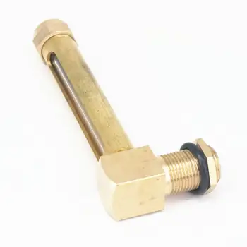 

1/4" BSPP 80mm Brass Oil Liquid Level Indicator Sight Glass For Lathes Sump Gas Engine Motor Tractor