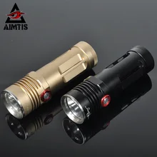 AIMTIS 2 режима 1000 люменов XM-L T6 светодиодный 18650 аккумулятор фонарик Фонарь Лампа для кемпинга туризма охоты рыбалки водонепроницаемый