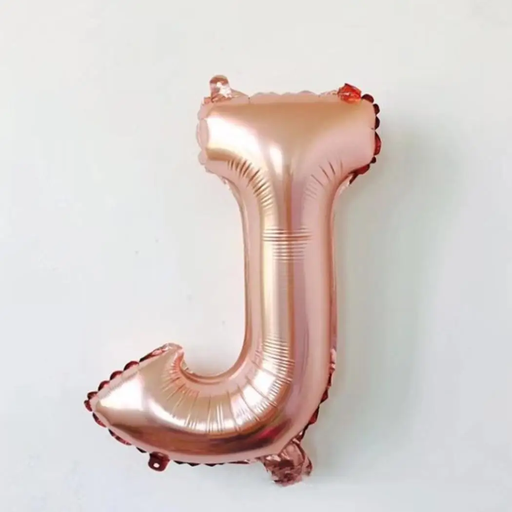 

Large Letter Shape Foil Balloons Casual Party Decorations Rose Gold