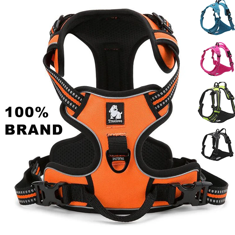 

3M Reflective Dog Harness Padded Large Medium Puppy Harness Vehicle Harness For Dogs Adjustable Chihuahua Dog Vest