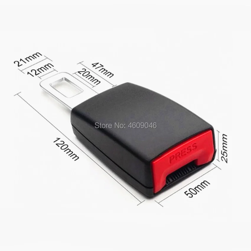 Universal Auto Car Seat Belt Buckle Clip Extender for Peugeot 307 206 308 407 207 3008/2017 2008 208 508 301 306 408 106 107 607 |