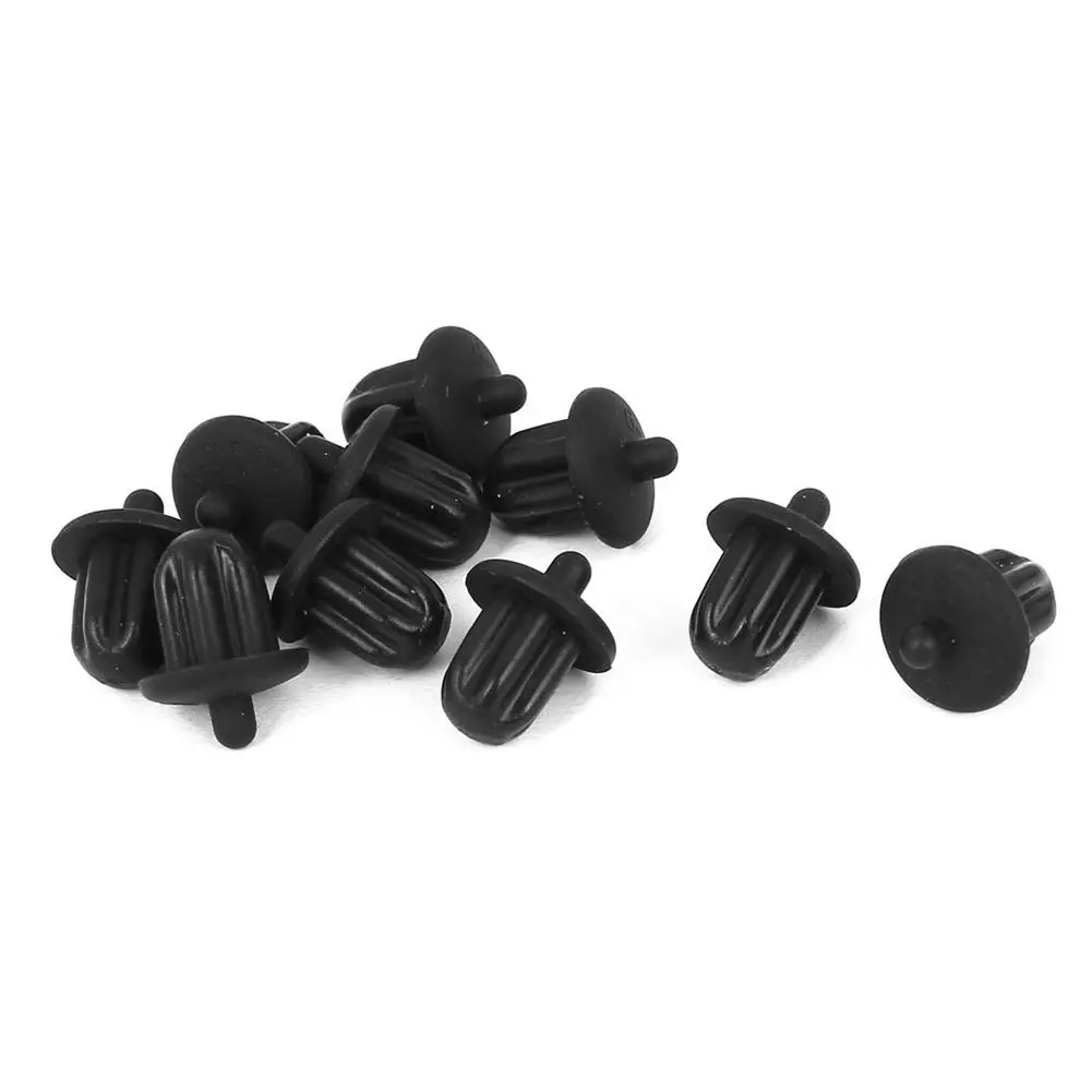 

10x Black Rubber 6.35mm Audio Jack PC DVD Microphone Socket Dust Cover-Hot