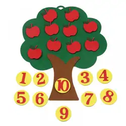 Детские Учебные пособия фруктовые деревья математические игрушки Преподавание для детского сада Играем ручками DIY вязання одежда Раннее