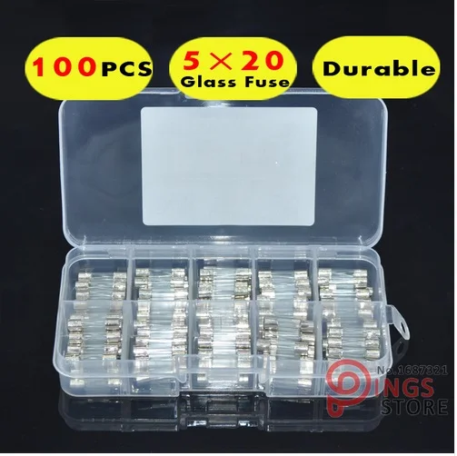 Набор с плавким стеклом 5*20 мм, 0.2A 15A 250 в * 100 шт.|fuse cover|assorted bookmarksassort | АлиЭкспресс