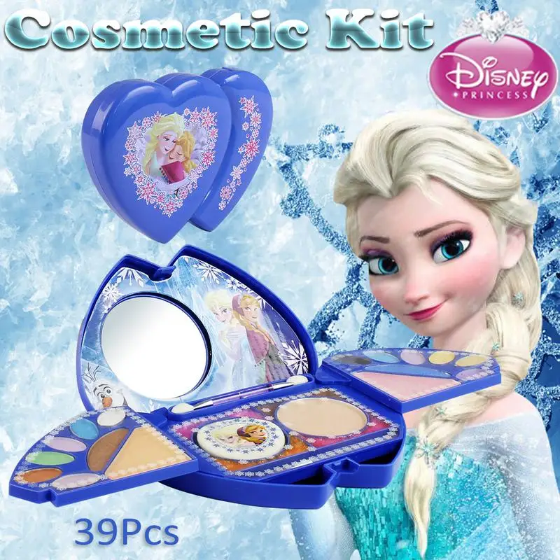 39Pcs Cosmetic Kit for Disney Frozen Magic Mirror Series Makeup Set for Girls Practice Make Up Toy Ornaments 39Pcs Cosmetic Kit for Disney Frozen Magic Mirror Series Makeup Set for Girls Practice Make Up Toy Ornaments