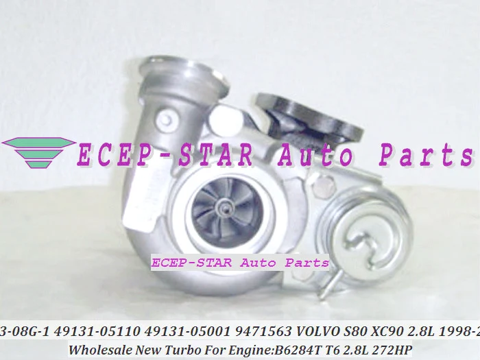 TD03 08G 49131 05101 8601454 9471564 8601455 05100 пара турбокомпрессоров для Volvo PKW S80 I XC90 2.8L T6 B6284T