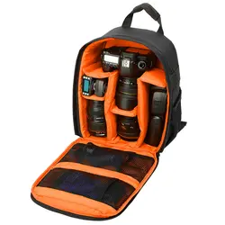 Цифровая видео-фото камера плечи Стеганый рюкзак сумка чехол водостойкий противоударный небольшой сумки для Canon Nikon DSLR IP-00