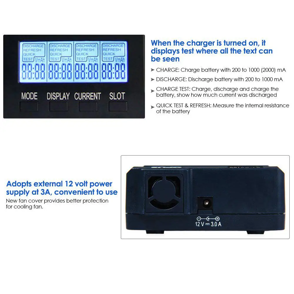 Opus BT-C3100 V2.2 Digital Intelligent 4 Slots AA/AAA LCD Battery Charger Opus BT - C3100 V2.2 Battery Charger r25 Opus BT-C3100 V2.2 Digital Intelligent 4 Slots AA/AAA LCD Battery Charger Opus BT - C3100 V2.2 Battery Charger r25