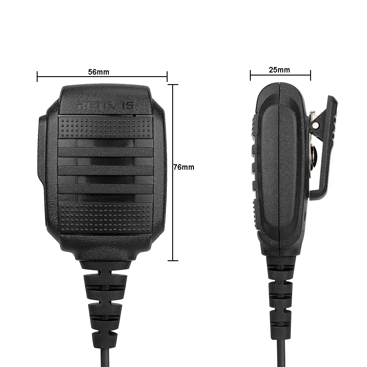 Retevis RS-114 IP54 Водонепроницаемый Динамик микрофон для Retevis H777 RT-5R RT22 Baofeng UV-5R UV-82 888 s Аксессуары для рации