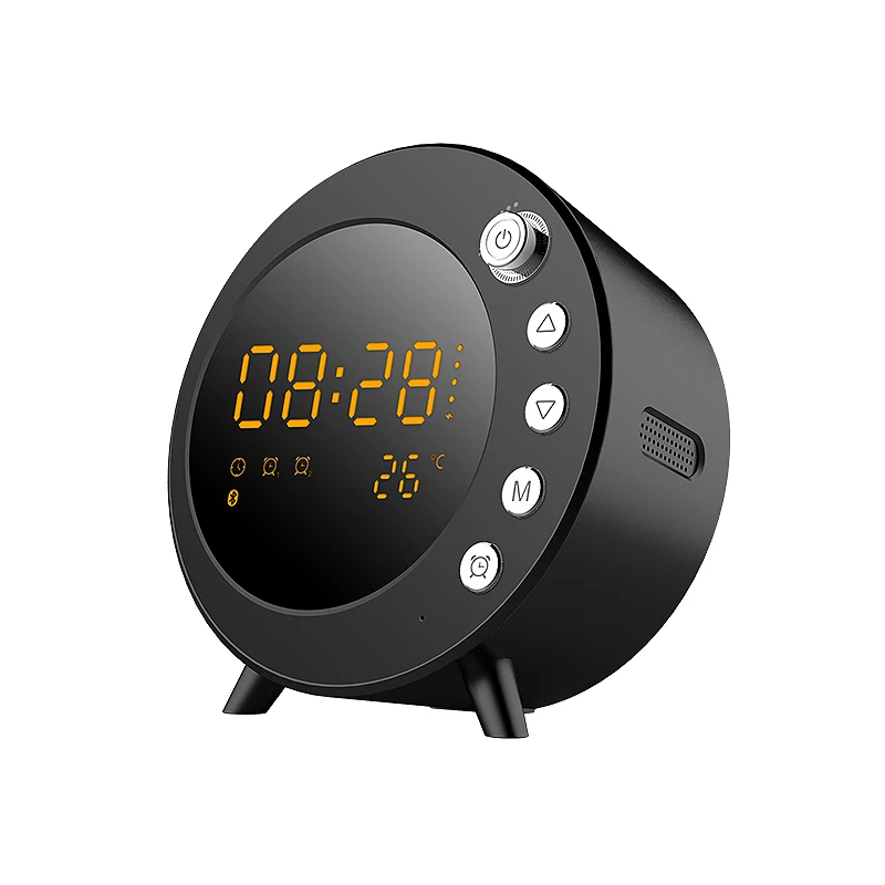 

See Me Here S5 Wireless Alarm Clock Bluetooth Speaker Support Sd Card Screen Display Sleep Loudspeaker with Fm Speakers