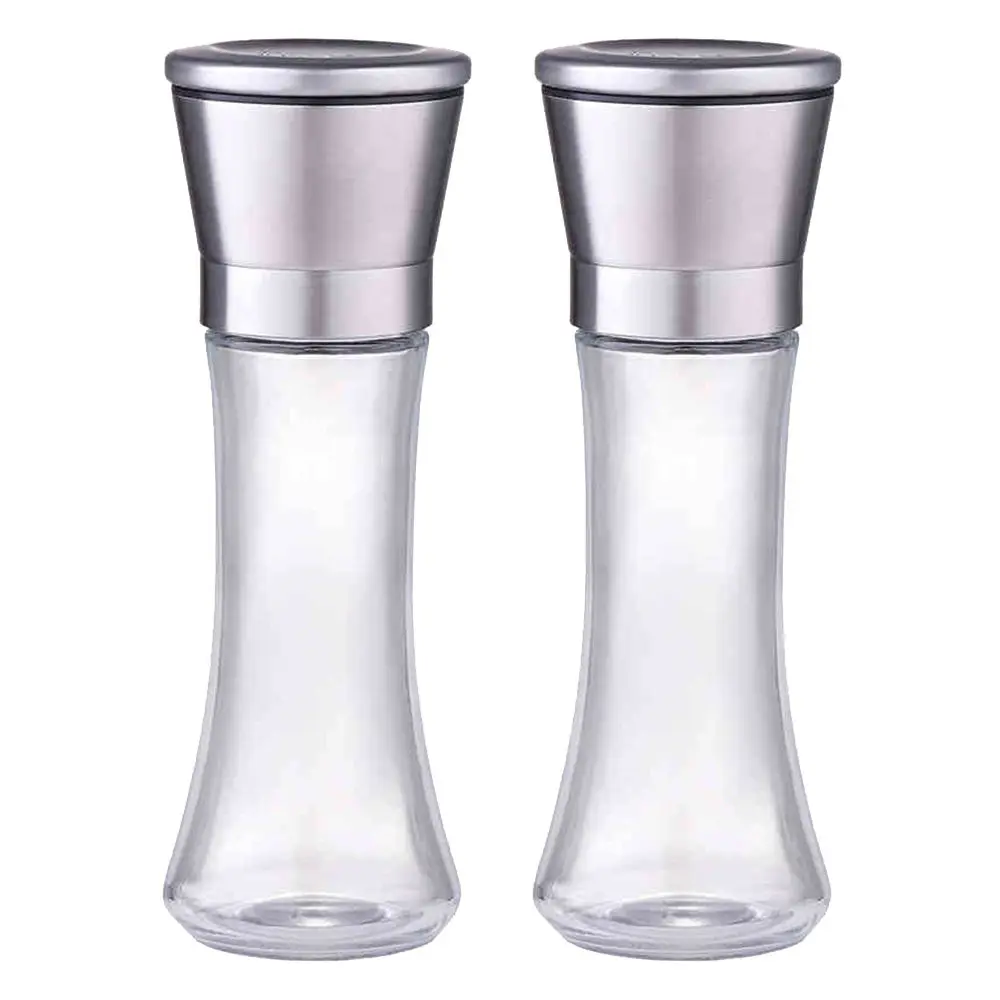 Stainless Steel Salt Pepper Mill Seasoning Spice Grinder Muller Handy Manual Grinder Cookware Spice Gadget Pepper Shaker