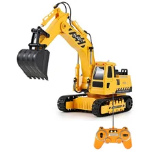 DOUBLEE E511-003 радиоуправляемые машинки 2,4G внедорожный экскаватор на дистанционном управлении для детей на открытом воздухе забавная игрушка Радиоуправляемый автомобиль Детский подарок