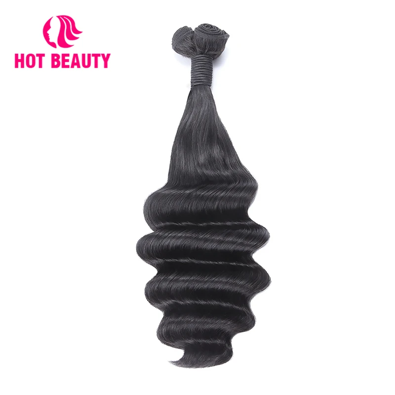 

Hot Beauty Hair Double Drawn Funmi Half Ocean Wave Brazilian Virgin Hair Tissage Cheveux Humain One Bundles Can Buy 3 or 4 Hair