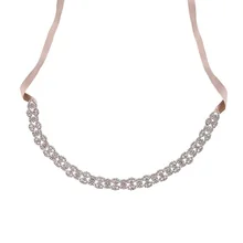 Для женщин ремень ленты со стразами небольшой свежий Портативный Декоративные свадебное платье невесты пояс невесты для свадьбы