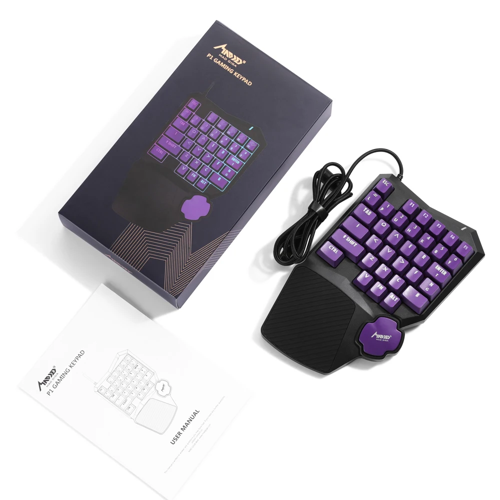 MAD GIGA P1 игровая механическая клавиатура красный переключатель один ручная для