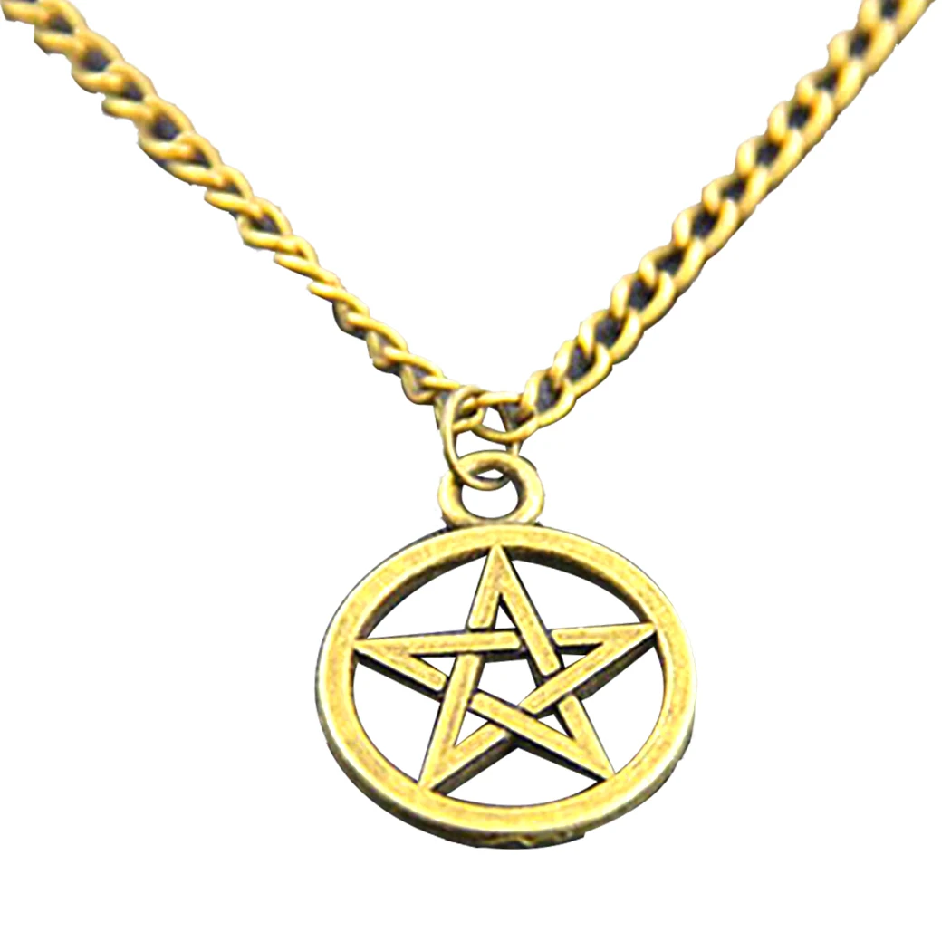 

Hot Selling Supernatural Necklace Pentagram Pentacle Vintage Retro Antique Bronze Pendant Movie Jewelry Gift Dropshipping