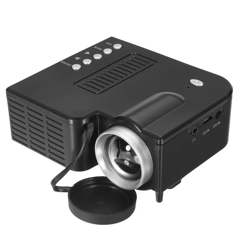 Мини UC28B 400 люмен 1920x1080 светодио дный мини мультимедийный Портативный проектор для домашнего ЕС Plug