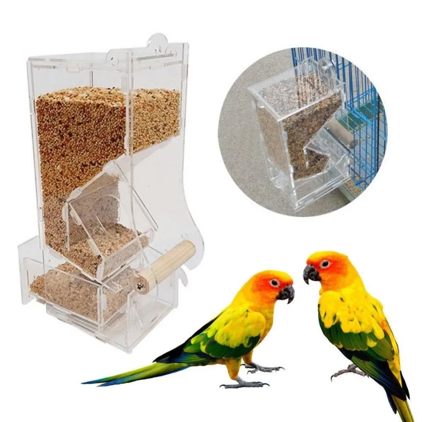 Корм для воды Lovebird Canary avary прозрачный кормушка птиц на открытом воздухе кормушек
