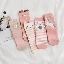 Милые животные женские хлопковые носки Kawaii кошка с собакой летние короткие носки тапочки Для женщин Повседневное мягкие забавная лодка носки Прямая поставка