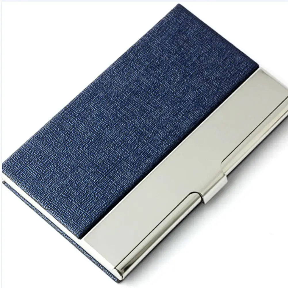 

None Fashion Portable Stainless Steel Business ID Card Holder Box for Storage