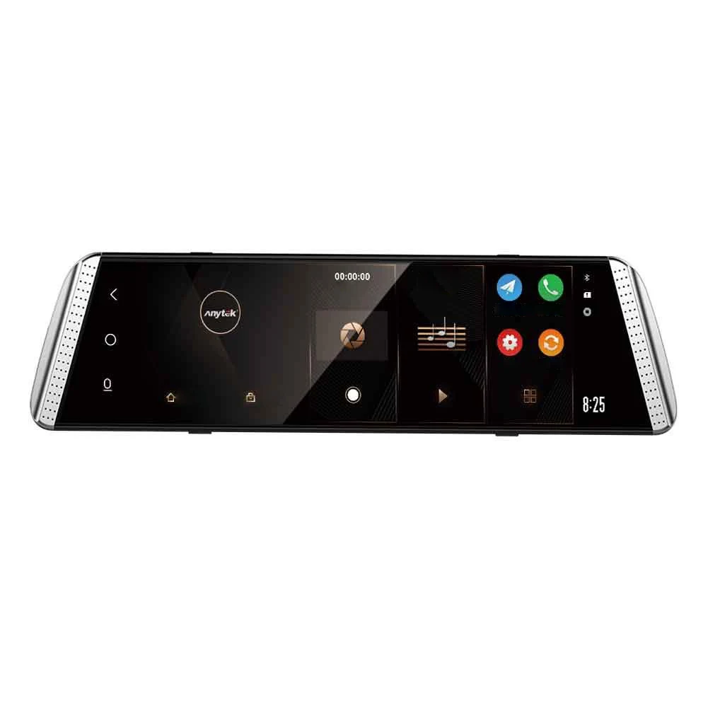

Anytek T500 9.88in 2.5D Curved Touch-Screen Dual Lens Car Rearview Mirror DVR Camera Video Recorder Driving Recorder,G-Sensor,