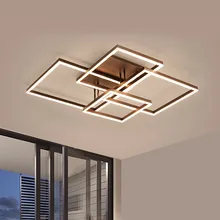 Современный светодиодный светильник для столовой гостиной с пультом дистанционного управления, Светильники для спальни