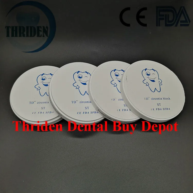 

1 Piece Dental Zirconia Block Preshaded Multilayer STML&UTML 98*12mm A1/A2/A3 Colors Available Wieland zirconium disk