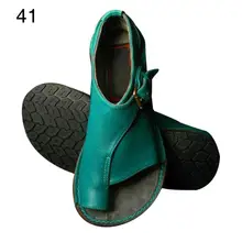 Г., Новые Модные Винтажные женские сандалии на плоской подошве с ремешком и пряжкой пляжная обувь Летняя обувь для путешествий