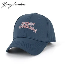 Yangdoudou брендовая шапка с вышивкой новая хлопковая женская шапка с буквенным принтом унисекс Спортивная повседневная Кепка Snapback s