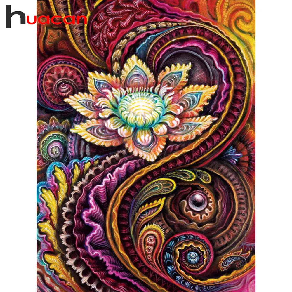 

Huacan Diamond Embroidery Full Display Diamond Mosaic Cross Stitch Flower Diamond Painting Flowers Pictures Of Rhinestones