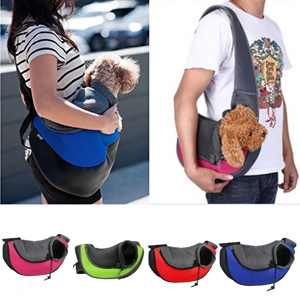 Портативная и практичная для домашней собаки сумка для переноски собак Сумка Удобная дорожная сумка новая модная сумка на плечо слинг Воздухопроницаемый рюкзак