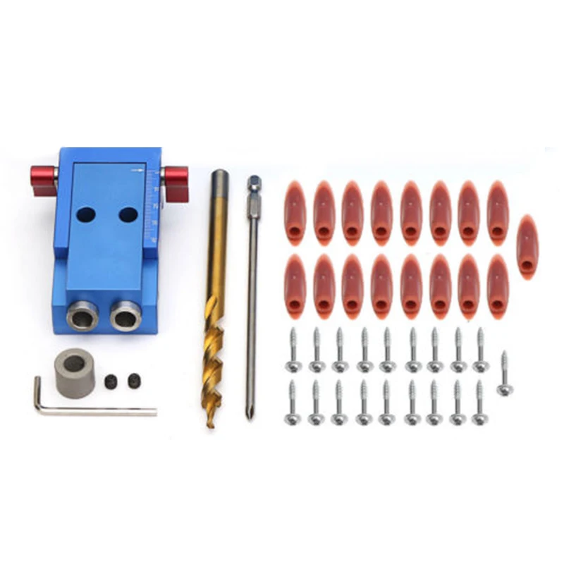 

For Kreg Joinery System-Pocket Hole Jig Step Drill Bit Kit Woodworking Carpentry