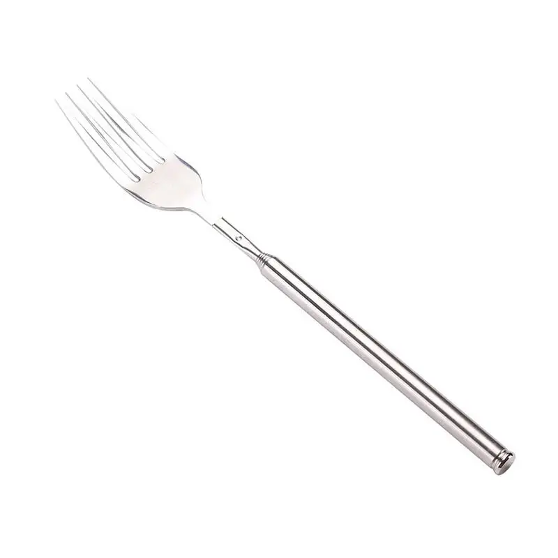

High Quality Cutlery Exquisite Prong Stainless Steel Forks Telescopic Dining Prong Western Food Fork Durable Dinnerware