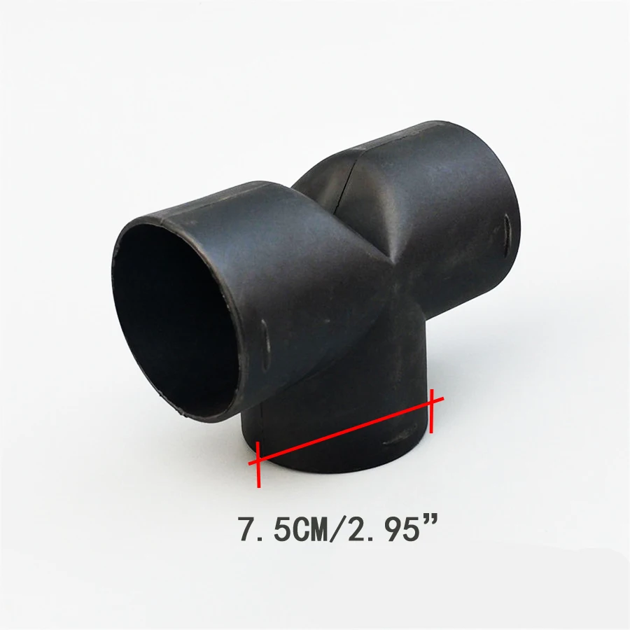 

T Style Elbow Pipe Outlet Exhaust Connector 7.5cm Air Vent Ducting For Webasto Eberspaecher Air Diesel Parking