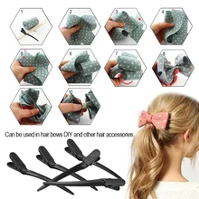 12 шт. заколки для волос стальной плоский металлический одинарный зубец Заколки-Аллигаторы для волос заколка для волос для бантов DIY аксессуары заколки для волос Инструменты для укладки