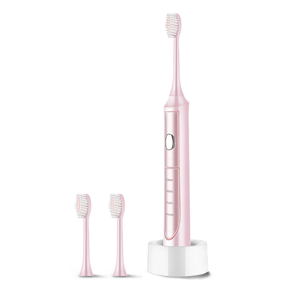

Profesional Sonic Electric Toothbrush USB Rechargeable IPX7 Waterproof Tooth Brush With 3 Brush Head 4 Mode Teeth Care 37200rmp