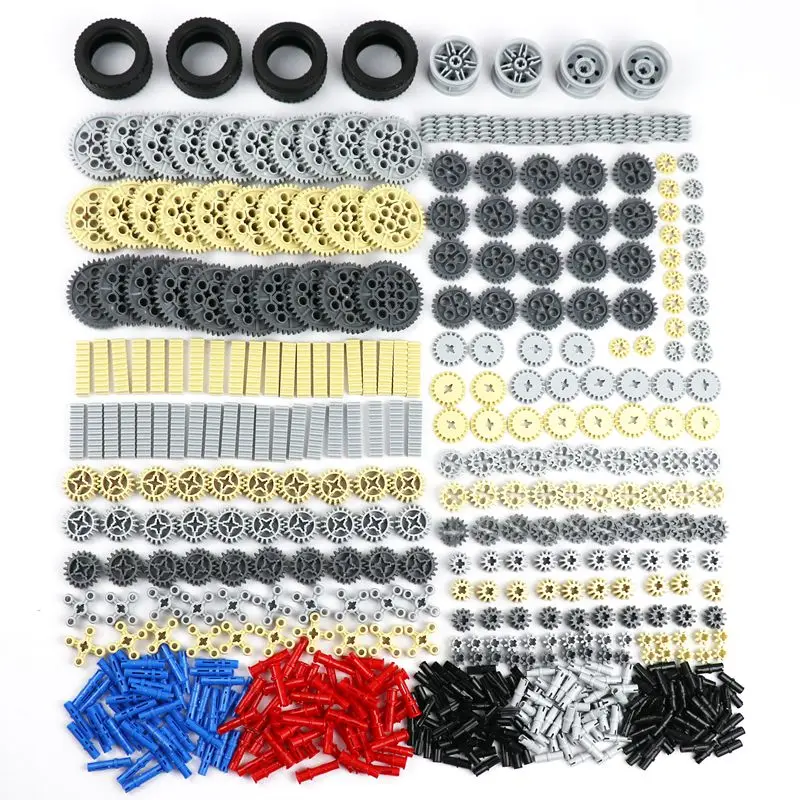 

ZXZ 548pcs Building Blocks Bulk Technic Parts Set Gear Rack Connector MOC Car Truck Accessory Bricks Toy Compatible With Legoes