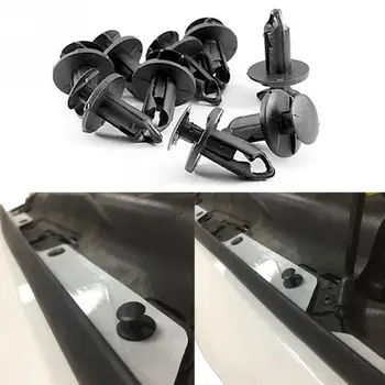 

100Pcs New Car Bumper Fastener Plastic Rivets Trim Clip Fastener Black Grill Pin Clips Retainer for Jeep JK 07-17
