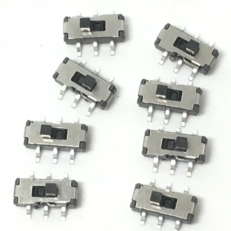 10 шт. MSS22D18 миниатюрный SMD SMT скользящий переключатель 2P2T 6Pin ручка 2 мм для DVD
