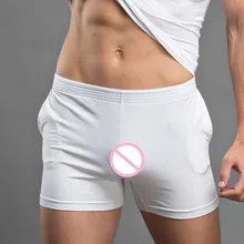 Мужские шорты Superbody, модные хлопковые удобные мужские повседневные шорты, однотонные мужские шорты-боксеры