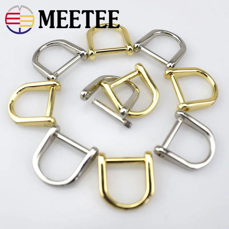 

5/10/30pcs Meetee Bags O D Rings Belt BuckleS Hanger Horseshoe Handbag Leather Hardware Accessories G8-3