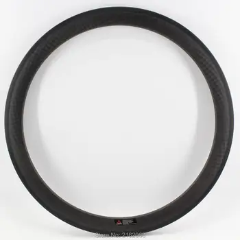 

1Pcs New 700C 50mm clincher rim light Road bike matte 12K full carbon fibre bicycle wheels rim 20.5 23 25mm width Free shipping