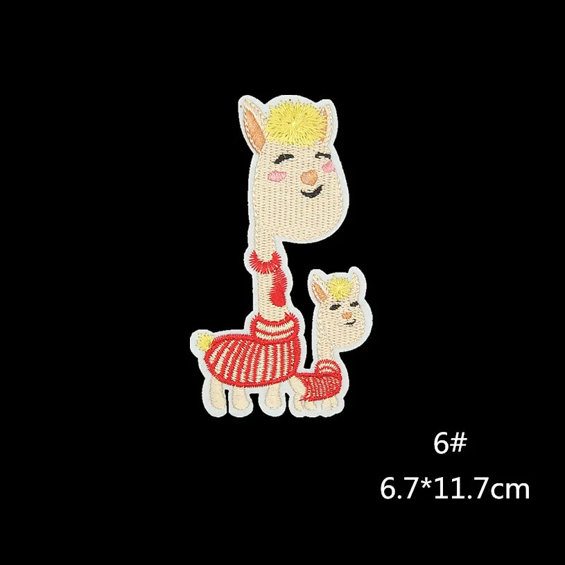 Нашивка PGY Alpaca с вышитым утюгом Милая Аппликация для применения в футболках